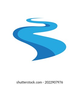 river icon vector illustration design template