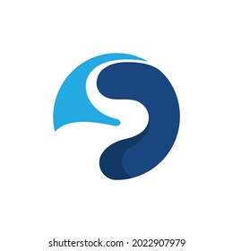 Vektorgrafik-Vektorgrafik-Design-Vorlage für Flusssymbol