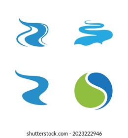 river icon vector illustration design template
