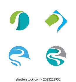 river icon vector illustration design template