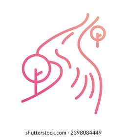 Vektorgrafik-Vektorgrafik des Flusssymbol