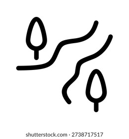 River Icon Vector Symbol Design Illustration