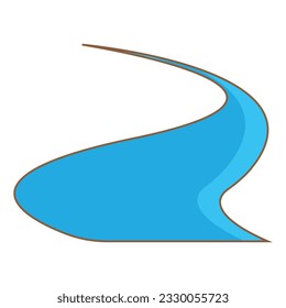 river icon vector template illustration logo design