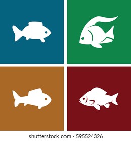 river icons set. Set of 4 river filled icons such as 