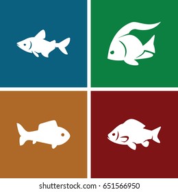 River icons set. set of 4 river filled icons such as