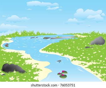river illustration