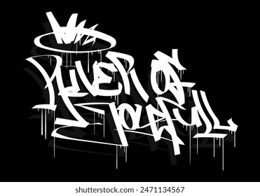 RIVER OF JOYFULL graffiti tag style design