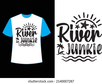 river junkie t shirt design.