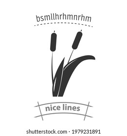 river or lake reed simple vector icon. river or lake reed simple vector icon. river or lake reed simple vector icon. 