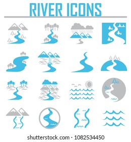 River  and Landscape icons