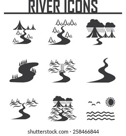 River  and Landscape icons