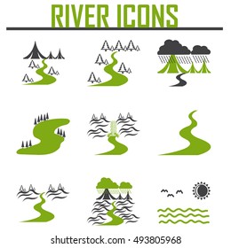 River  and Landscape icons