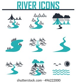 River  and Landscape icons