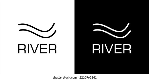river logo in black and white
