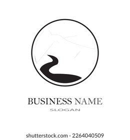 Ilustración vectorial del logotipo del río