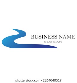 Ilustración vectorial del logotipo del río