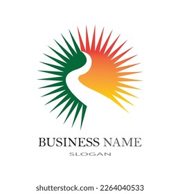 River logo business template vector illustration