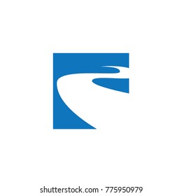 River logo design template
