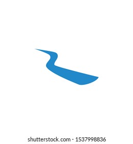 River Logo ilustration vector template