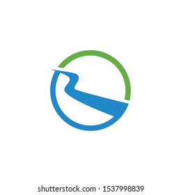 River Logo ilustration vector template