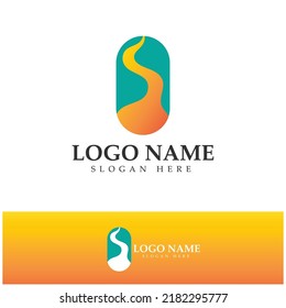 Logo de la montaña logotipo moderno concepto gráfico de vectores plantilla de diseño