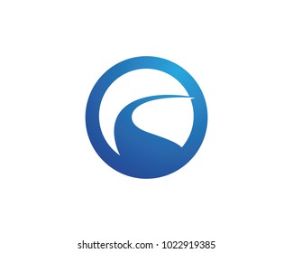 River Logo Template vector icon illustration design