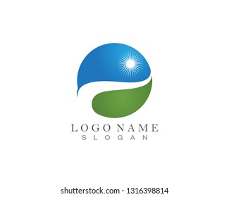 River Logo Template vector icon 
