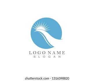 River Logo Template vector icon 