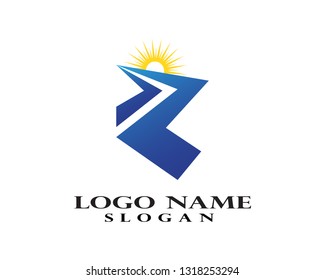 River Logo Template vector icon illustration