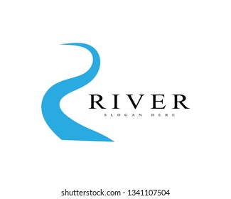 River  Logo Template vector icon illustration