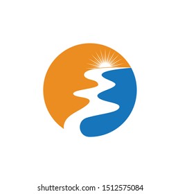 River  Logo Template vector icon illustration