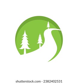 River Logo Template vector icon illustration design 