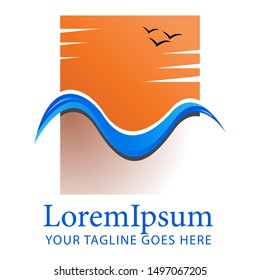 River Logo Template vector logo and symbols. Eps 8