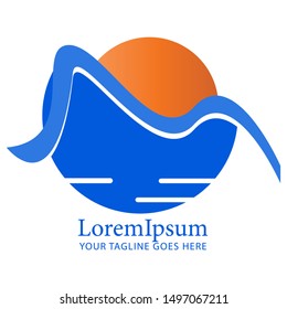 River Logo Template vector logo and symbols. Eps 8