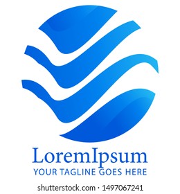 River Logo Template vector logo and symbols. Eps 8