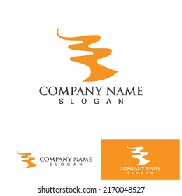 River Logo vector icon illustration design template