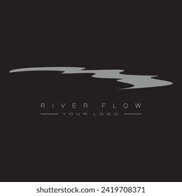River Logo vector icon illustration design template