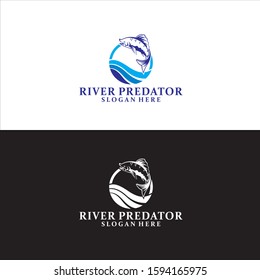 River Monster Logo in Vector