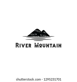 River mountain modern logo