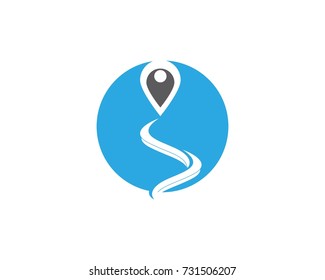 River point logo design template