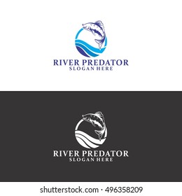 River Predator Logo in Vector