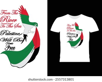 from the river to the sea palestine will be free Express your style with this unique t-shirt design! Perfect for anyone who loves creative and bold fashion, this shirt blends personality and flair to 