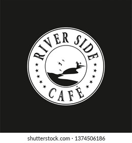 River Side Cafe Logo Design 