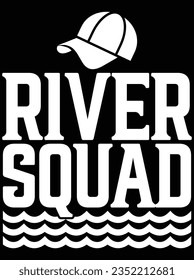 River squad vector art design, eps file. design file for t-shirt. SVG, EPS cuttable design file