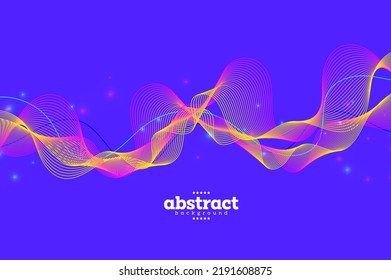 river stream rainbow curly and wave  with particle dots tropical genetic theme background can be use for advertisement poster banner product presentation package label design vector eps.