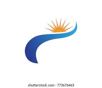 River sun logo