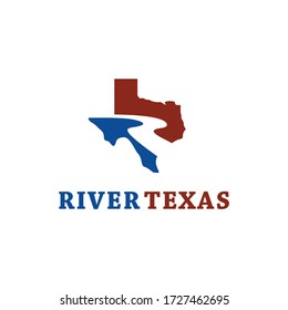 River Texas logo company, simple and memorable