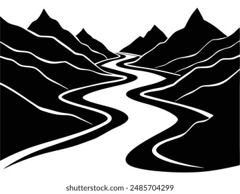 River Valleys Wide Valleys Carved by Flowing Rivers