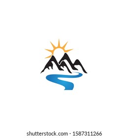 River vector icon illustration design