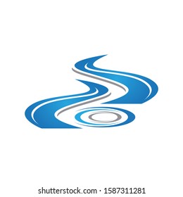 River vector icon illustration design